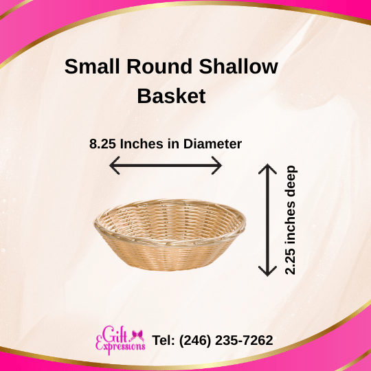 Small Round Shallow Basket