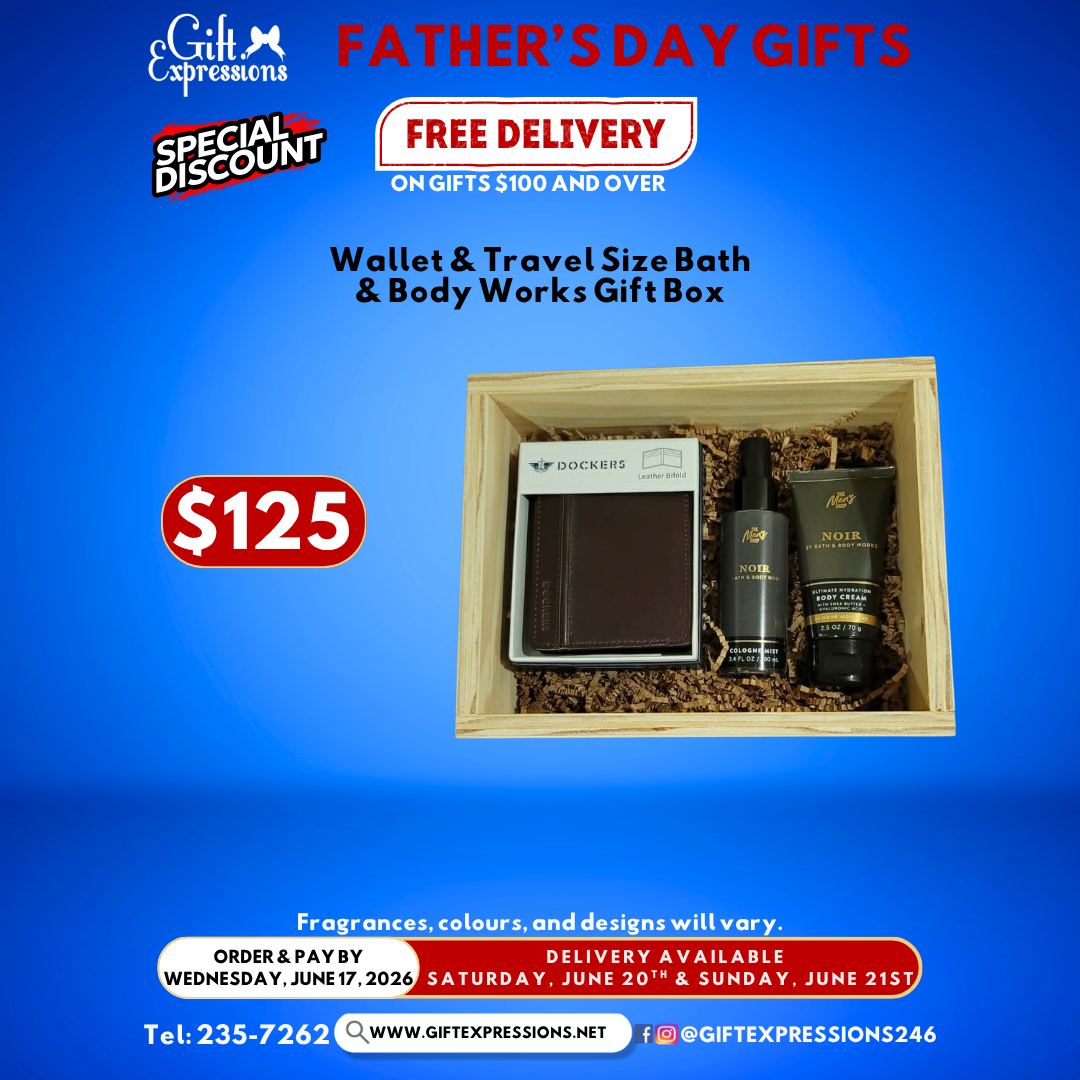 Wallet & Travel Size Bath & Body Works Gift Box