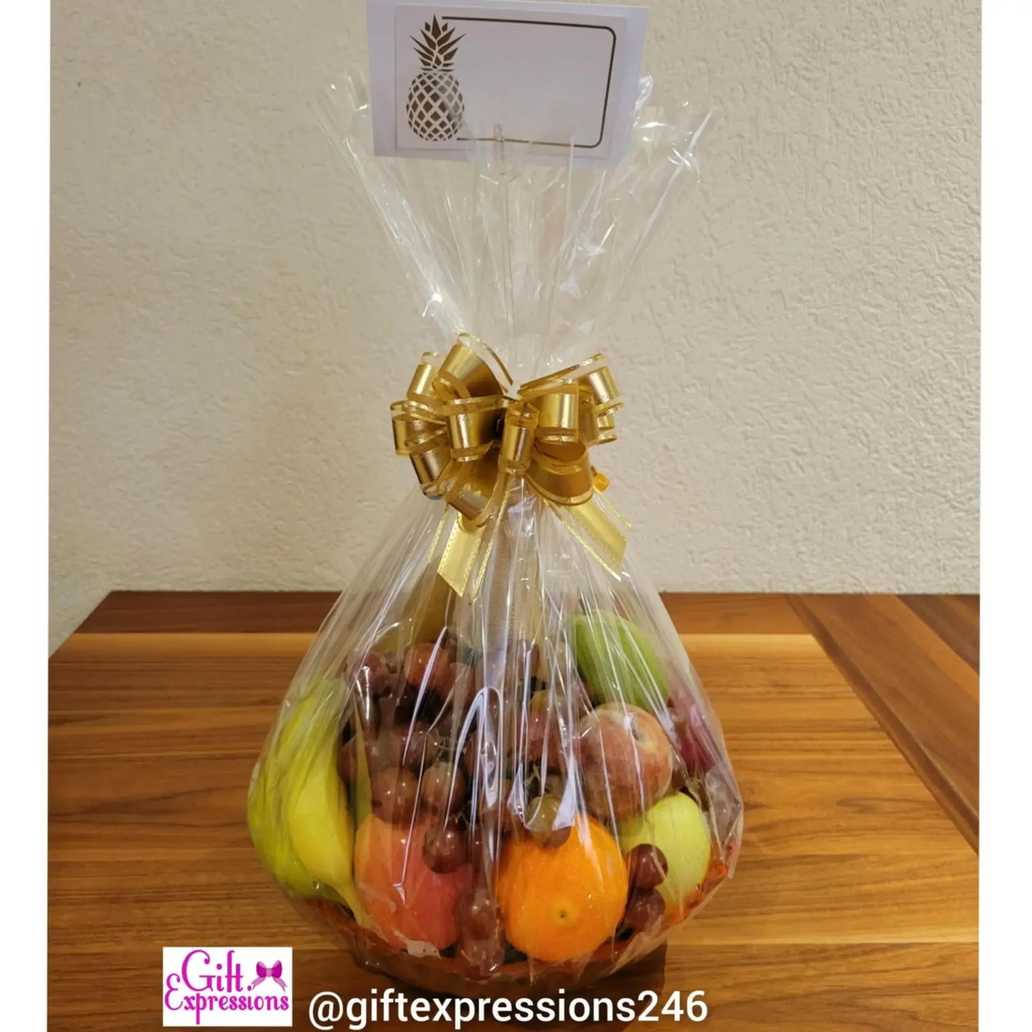 Premium Fruit & Non-Alcoholic Wine Basket - Gift Expressions