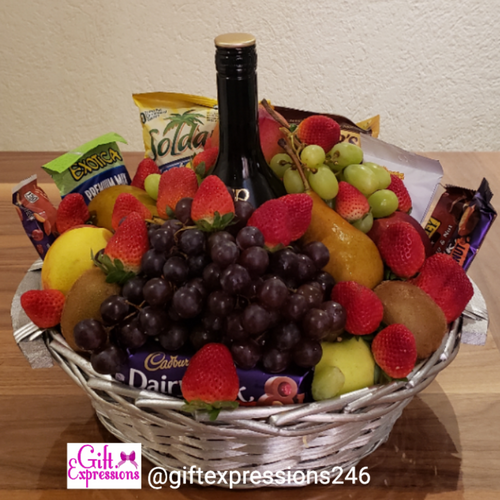 Baileys, Fruit & Snack Basket   (375ML$230/ 750ML$275) Gift Expressions   