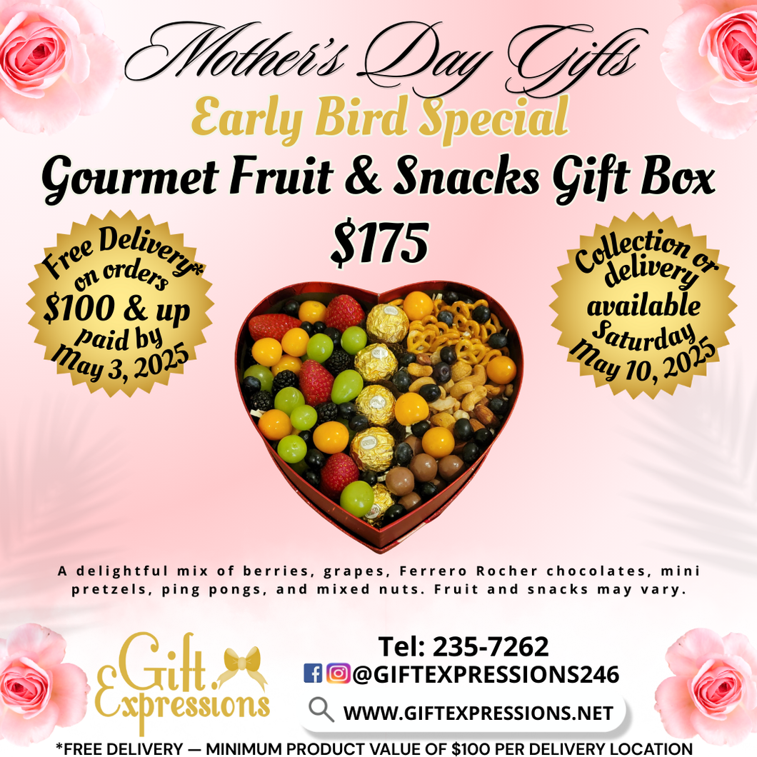 Gourmet Fruit & Snacks Gift Box