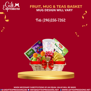 Fruit, Mug & Teas Basket