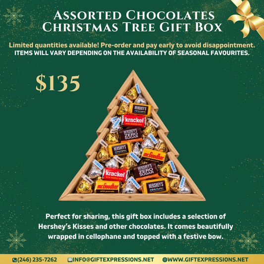 Assorted Chocolates Christmas Tree Gift Box