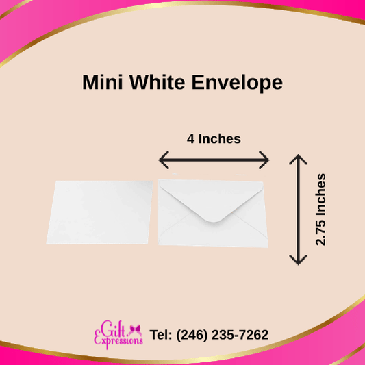 Mini White Envelope