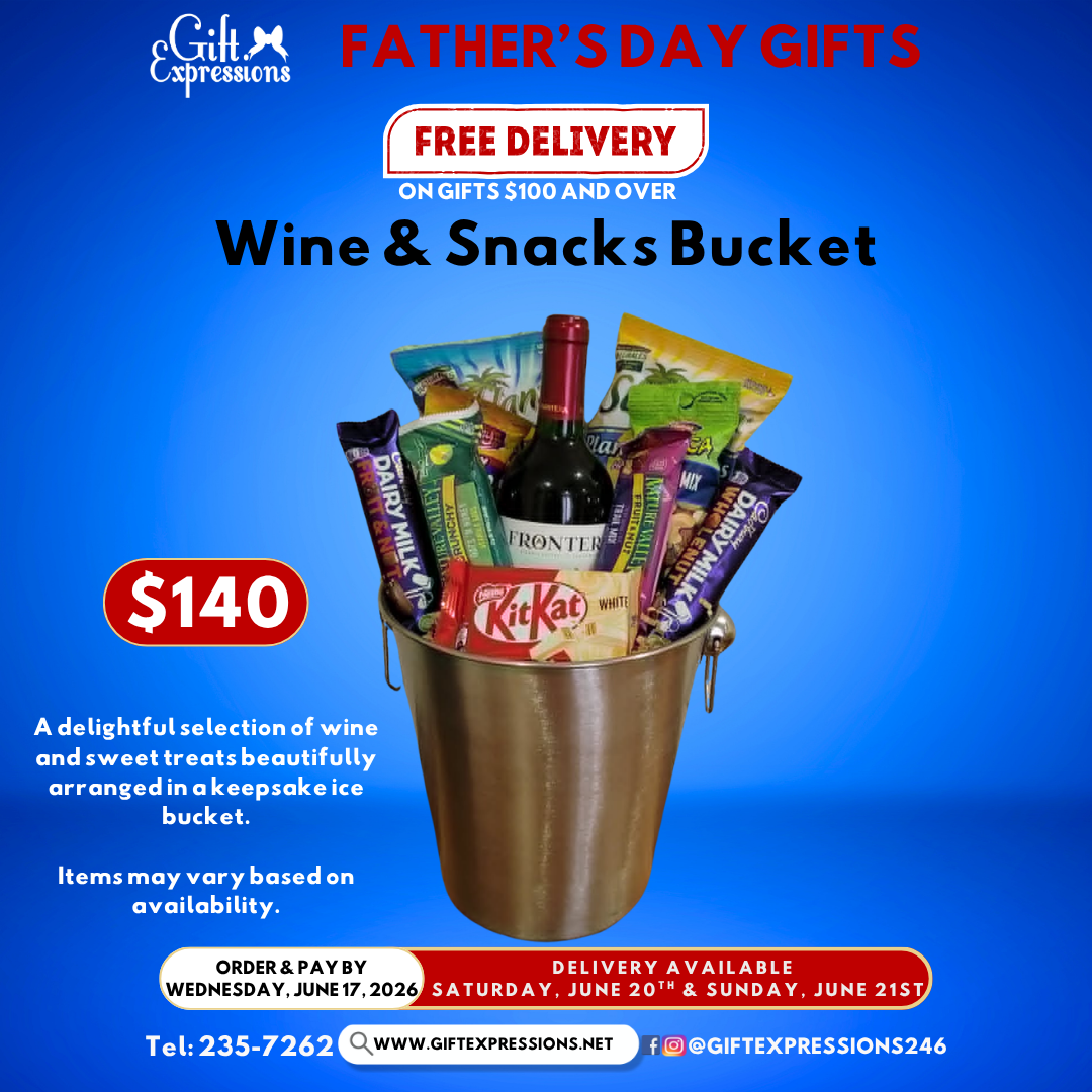 Wine and Snacks Bucket