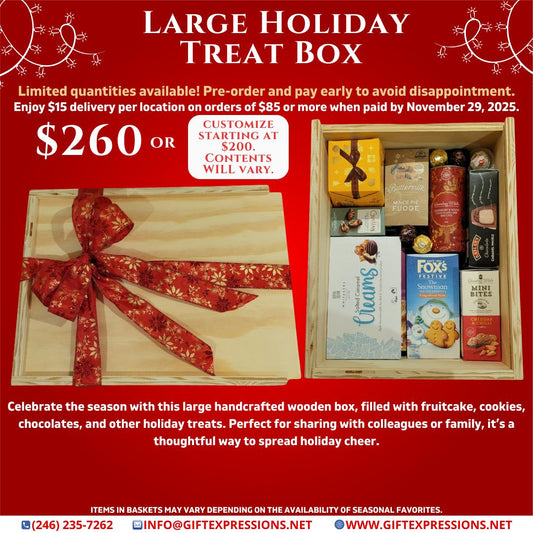 Large Holiday Treat Box