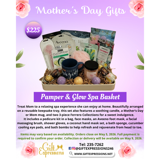 Pamper & Glow Spa Basket