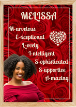 Load image into Gallery viewer, Customised Photo, Name or Poem Frame
