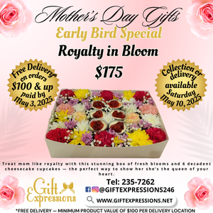 Royalty Floral and Cupcake Box