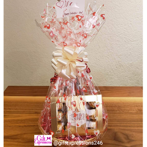 1 Box of Ferrero Rocher Chocolates 150g & 1 Non-Alcoholic Wine Gift Expressions   