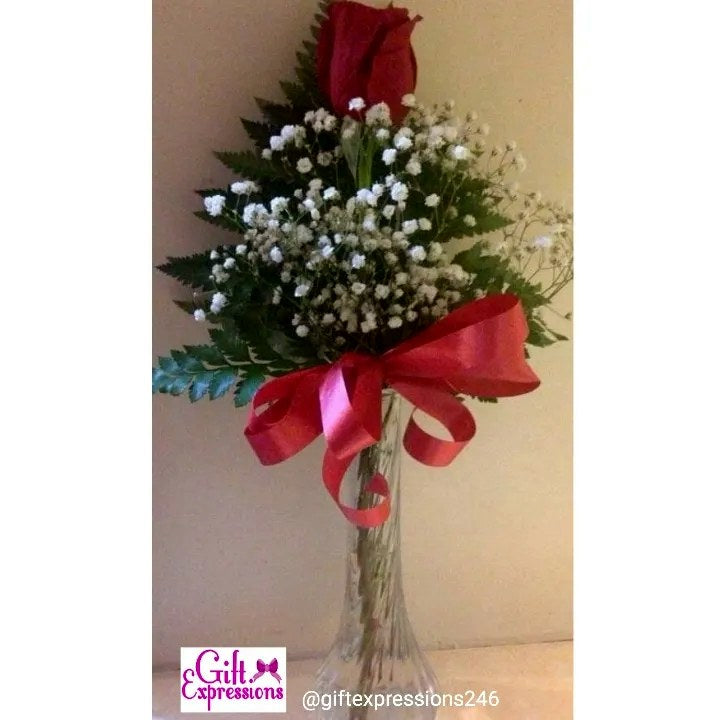1 Rose in a Bud Vase Gift Expressions   