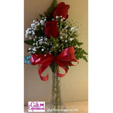 Load image into Gallery viewer, 2 Roses in a Bud Vase - Gift Expressions   
