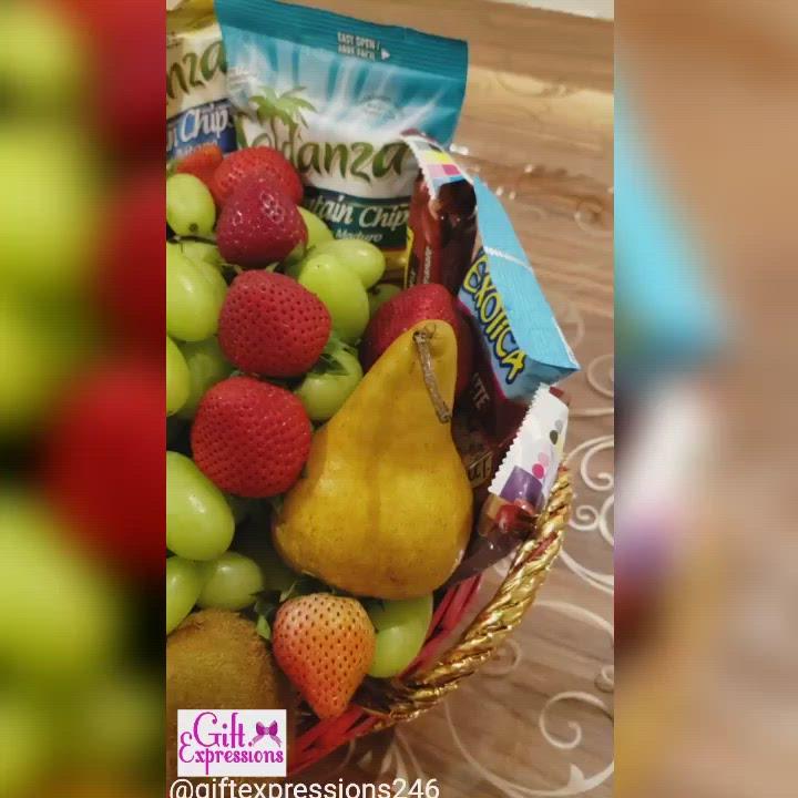 Tropical Fruit Basket | Fruit and Snacks Basket | Gift Expressions