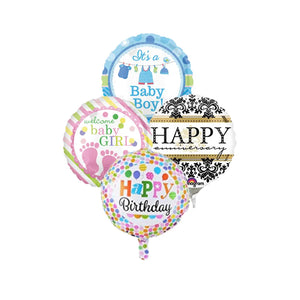 Add a Small 6 Inch Foil Balloon to Your Order (Designs Will be Randomly Selected) - Gift Expressions   