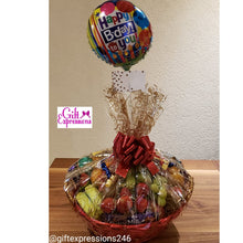 Load image into Gallery viewer, Bountiful Fruit &amp; Snacks Basket Gift Expressions   
