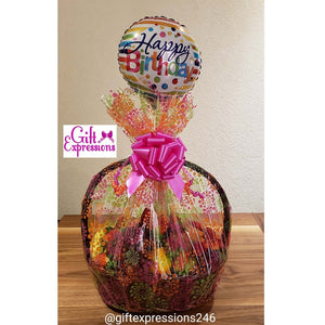 Charming Fruit & Non-Alcoholic Wine Basket Gift Expressions   