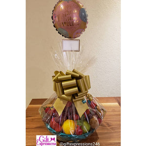 Charming Fruit & Non-Alcoholic Wine Basket Gift Expressions   
