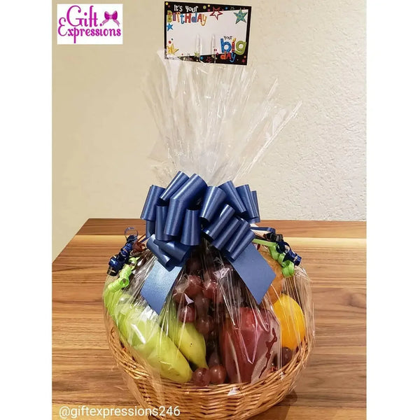 Classic Fruit Basket – Bananas, Apples, Oranges, Kiwis – Next-Day Delivery in Barbados