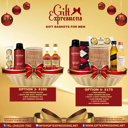 Gift Baskets for Men  Options 3 & 4 Gift Expressions   