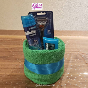 Gillette Towel Cake for Men Gift Expressions   