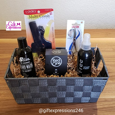 Men's Beard Grooming Basket Gift Expressions   