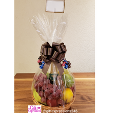 Load image into Gallery viewer, Premium Fruit &amp; Non-Alcoholic Wine Basket Gift Expressions   
