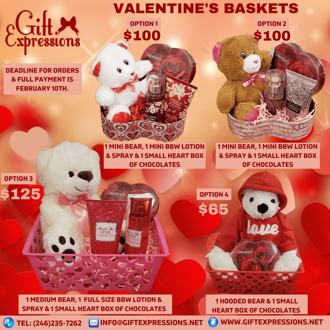 Valentine's Baskets - Gift Expressions   